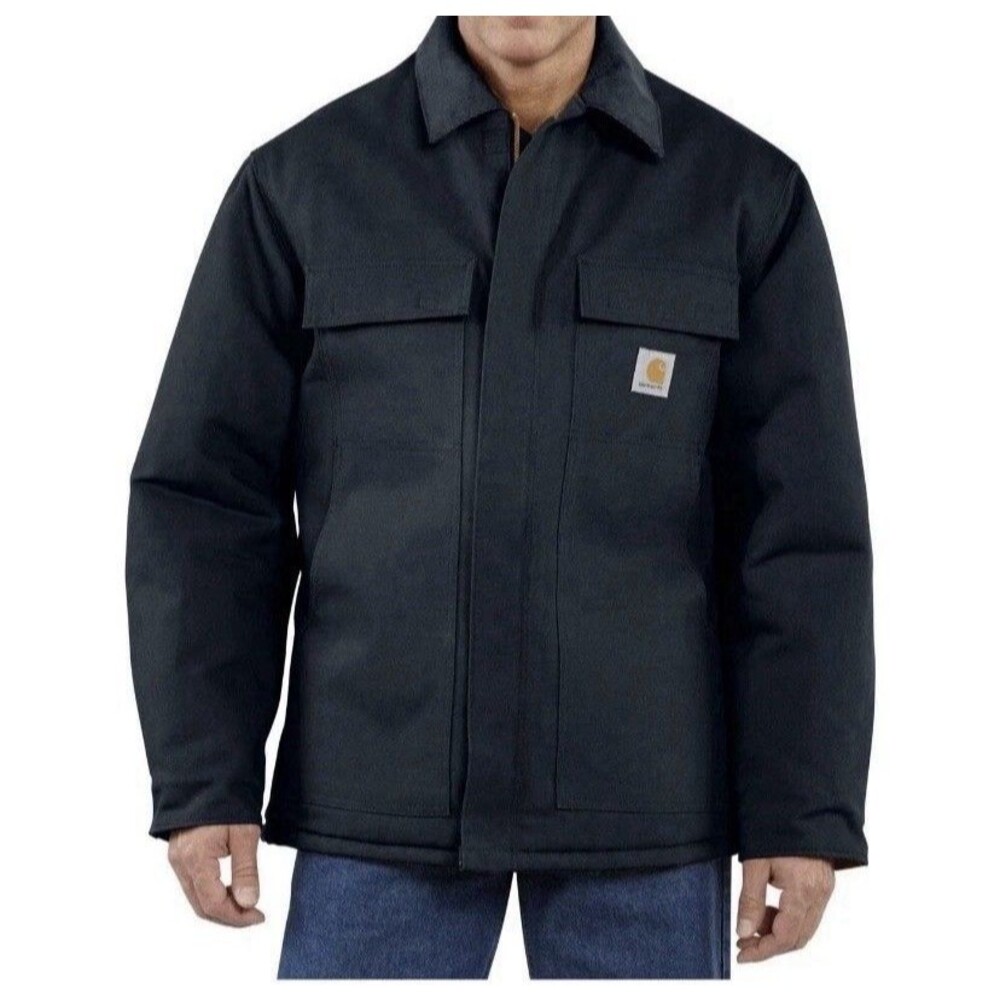 Carhartt C003 Arctic Traditional Coat Navy‎ Duck Canvas XL Tall Heavy Workwear